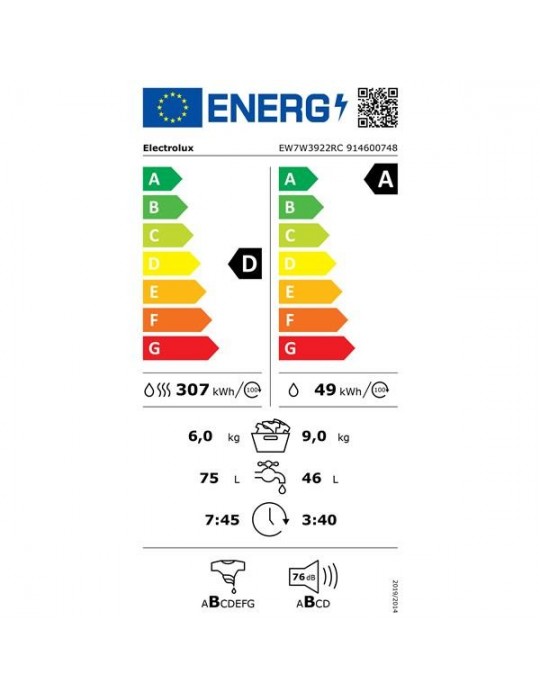 ELECTROLUX EW 7 W 3922 RC