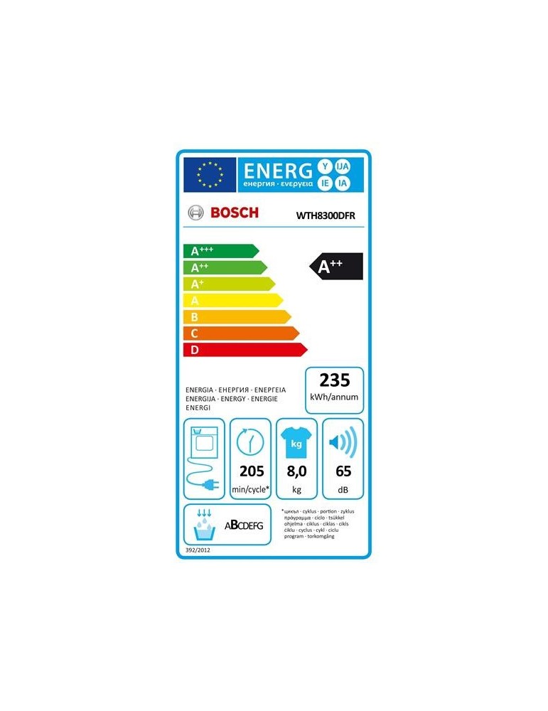 BOSCH WTH 8300 DFR