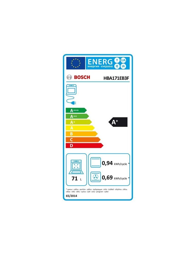 BOSCH HBA  171 EB 3 F