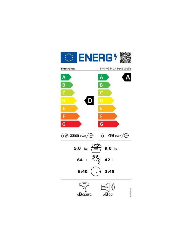 ELECTROLUX E W 7 W 954 DA